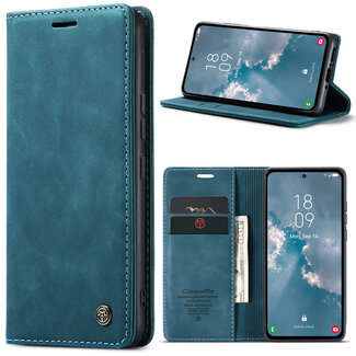 CaseMe CaseMe - Telefoonhoesje geschikt voor Samsung Galaxy A54 5G - Wallet Book Case - Blauw