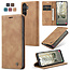 CaseMe - Telefoonhoesje geschikt voor Samsung Galaxy A34 5G - Wallet Book Case - Licht bruin