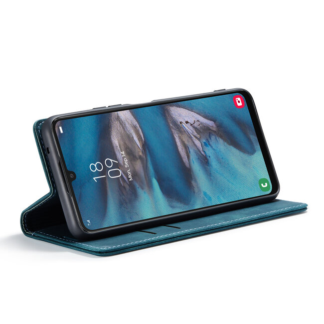 CaseMe - Telefoonhoesje geschikt voor Samsung Galaxy A34 5G - Wallet Book Case - Blauw