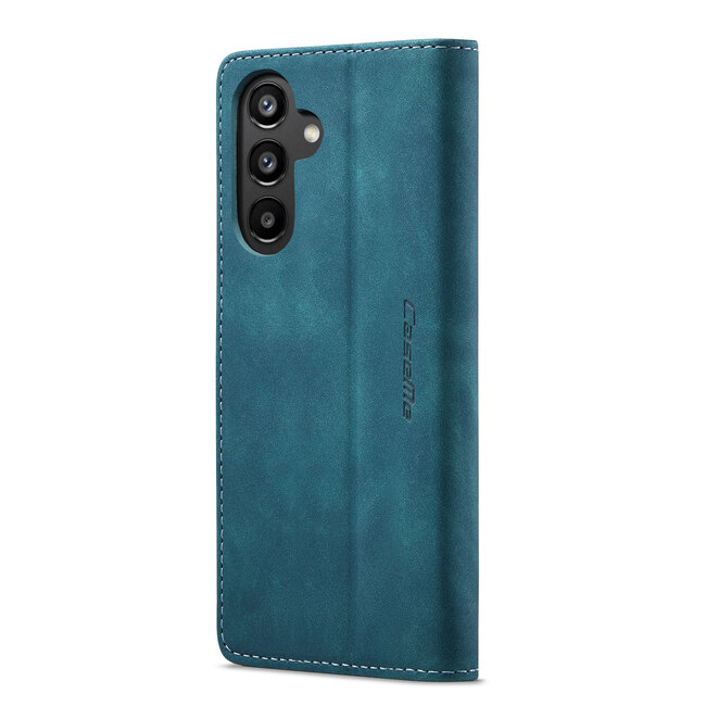 CaseMe - Telefoonhoesje geschikt voor Samsung Galaxy A34 5G - Wallet Book Case - Blauw