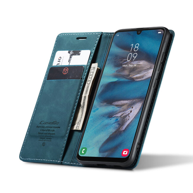 CaseMe - Telefoonhoesje geschikt voor Samsung Galaxy A34 5G - Wallet Book Case - Blauw