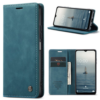 CaseMe CaseMe - Telefoonhoesje geschikt voor Samsung Galaxy A14 5G - Wallet Book Case - Blauw