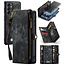 CaseMe - Telefoonhoesje geschikt voor Samsung Galaxy A14 5G - 2 in 1 Book Case en Back Cover - Zwart