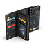 CaseMe - Telefoonhoesje geschikt voor Samsung Galaxy A14 5G - 2 in 1 Book Case en Back Cover - Zwart