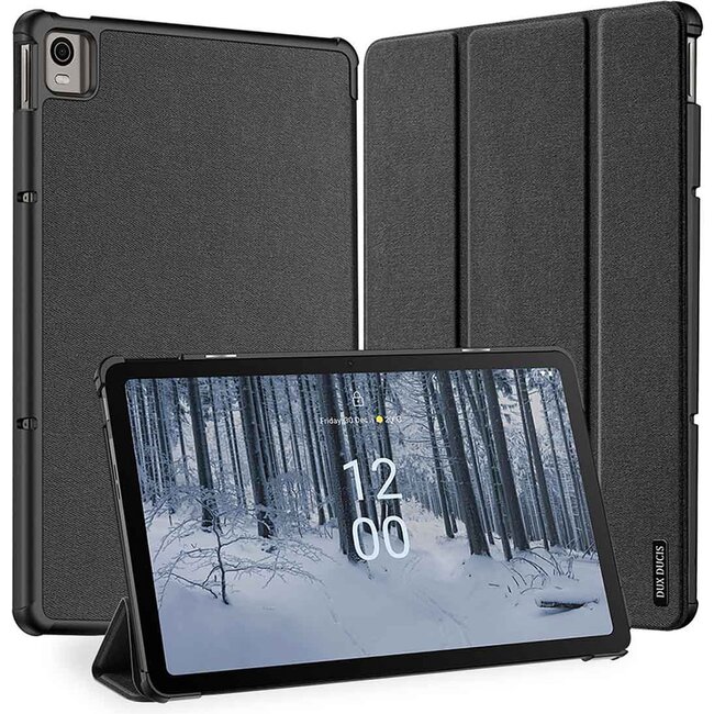 Dux Ducis - Tablet Hoes geschikt voor Nokia T21 (2022) - 10.4 Inch - Domo Book Case - Auto Sleep/Wake functie - Zwart