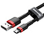 Baseus - Universele USB naar Micro USB kabel - Geschikt voor o.a. Samsung en andere apparaten - 2 Meter - 1.5A - Zwart/Rood