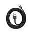 Baseus - Universele USB naar Lightning kabel - Geschikt voor o.a. Apple/iPhone en andere apparaten - 1 Meter - 2.5A - Zwart/Grijs