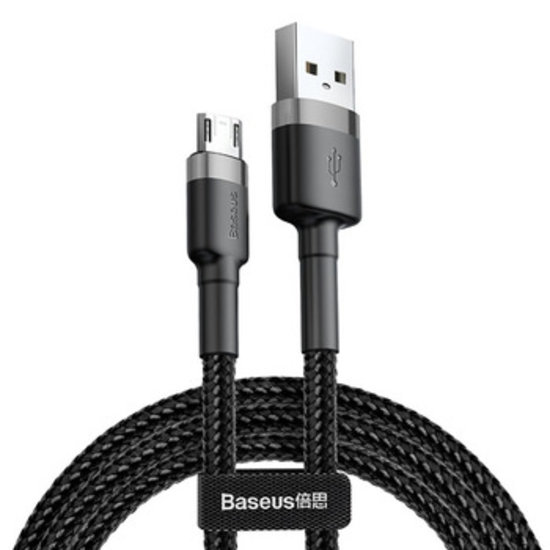 Brengen Kan niet Moet Baseus Baseus - Universele USB naar Micro USB kabel - Geschikt voor o.a.  Samsung en andere apparaten - 1 Meter - 2.5A - Zwart/Grijs | Case2go.nl