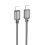 Borofone - Universele Lightning naar Type C kabel - Geschikt voor o.a. Samsung/iPhone en andere apparaten - 1 Meter - 2.5A - Zwart