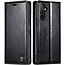 CaseMe - Telefoonhoesje geschikt voor Samsung Galaxy A54 5G - Flip Wallet Case - Magneetsluiting - Zwart