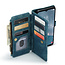 CaseMe - Hoesje geschikt voor Samsung Galaxy A14 5G - Wallet Book Case - met Rits en Magneetsluiting - met RFID bescherming - Blauw