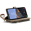 CaseMe - Hoesje geschikt voor Samsung Galaxy A54 5G - Wallet Book Case - met Rits en Magneetsluiting - met RFID bescherming - Bruin