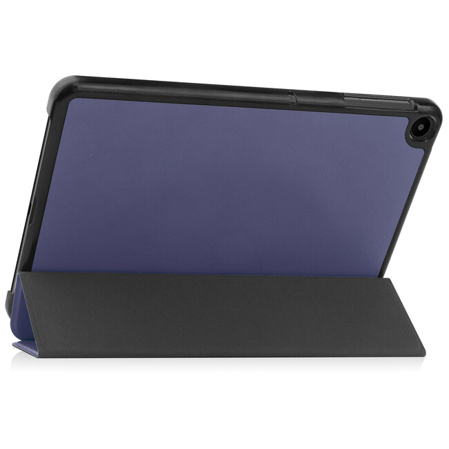 Tablet hoes geschikt voor Huawei MatePad SE 10.4 Inch - Tri-Fold Book Case - Donker Blauw