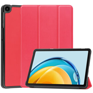 Case2go Tablet hoes geschikt voor Huawei MatePad SE 10.4 Inch - Tri-Fold Book Case - Rood