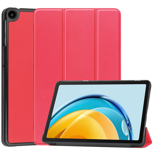 Tablet hoes geschikt voor Huawei MatePad SE 10.4 Inch - Tri-Fold Book Case - Rood