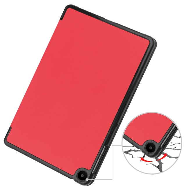 Tablet hoes geschikt voor Huawei MatePad SE 10.4 Inch - Tri-Fold Book Case - Rood