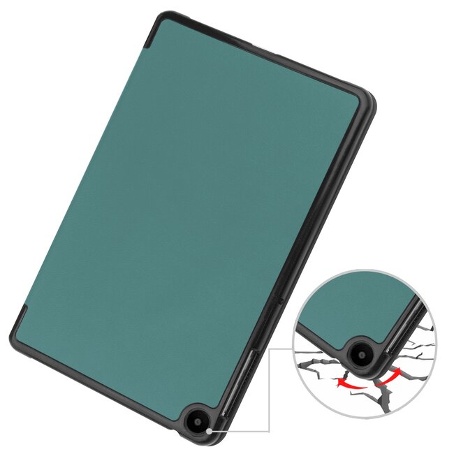 Tablet hoes geschikt voor Huawei MatePad SE 10.4 Inch - Tri-Fold Book Case - Groen