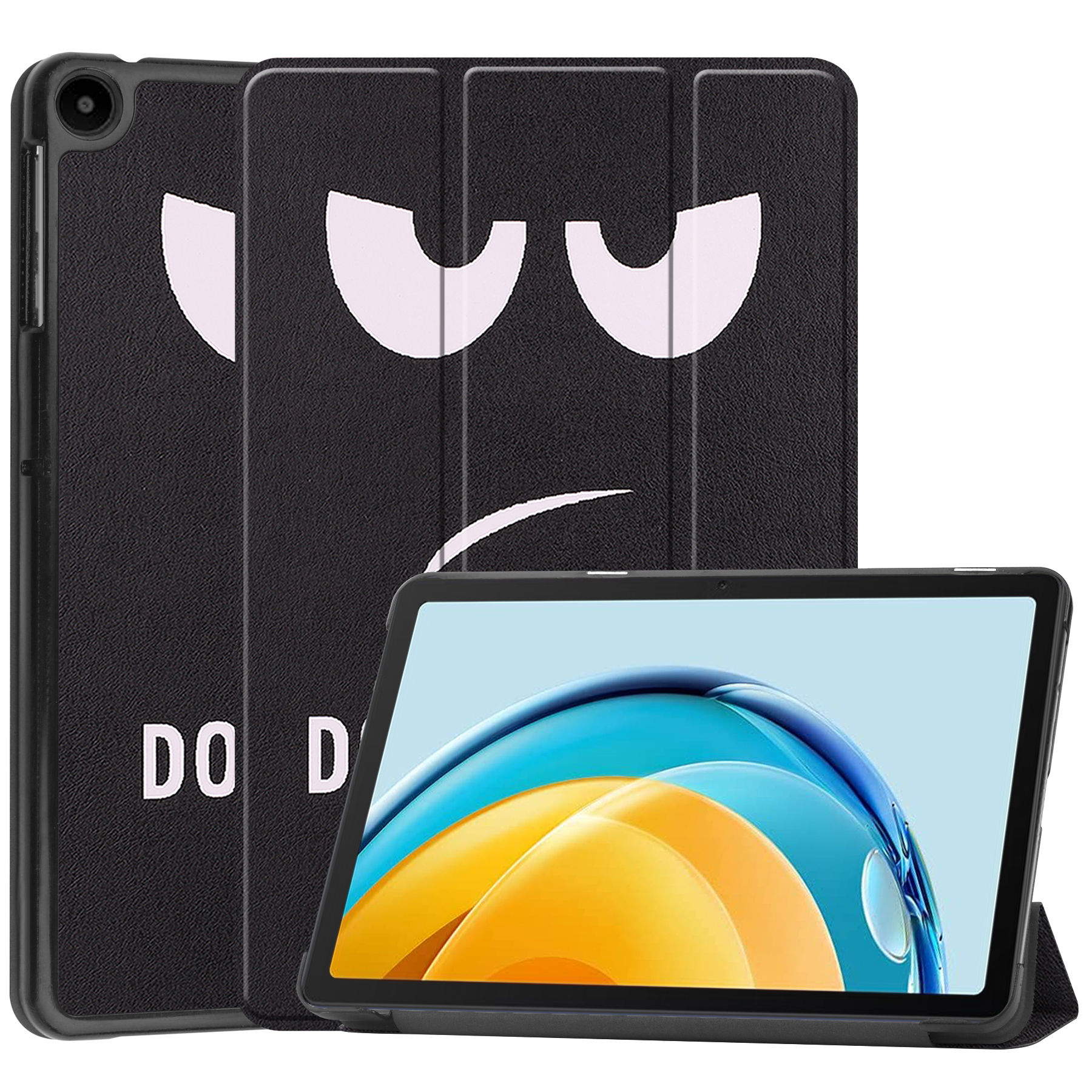 Tablet hoes geschikt voor Huawei MatePad SE 10.4 Inch - Tri-Fold Book Case - Don't Touch Me afbeelding