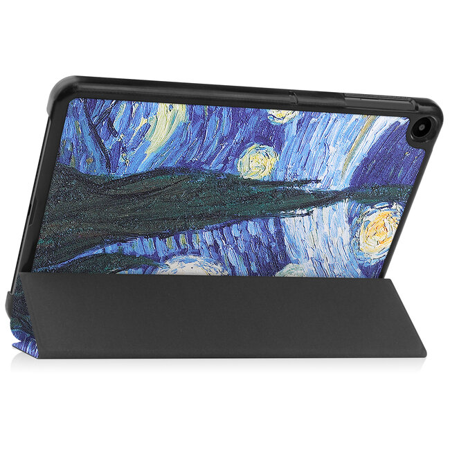 Tablet hoes geschikt voor Huawei MatePad SE 10.4 Inch - Tri-Fold Book Case - Sterrenhemel