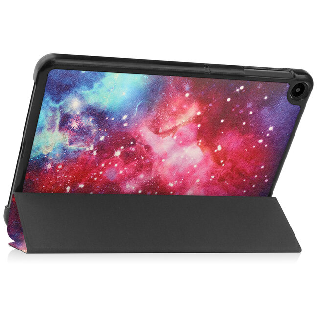 Tablet hoes geschikt voor Huawei MatePad SE 10.4 Inch - Tri-Fold Book Case - Galaxy