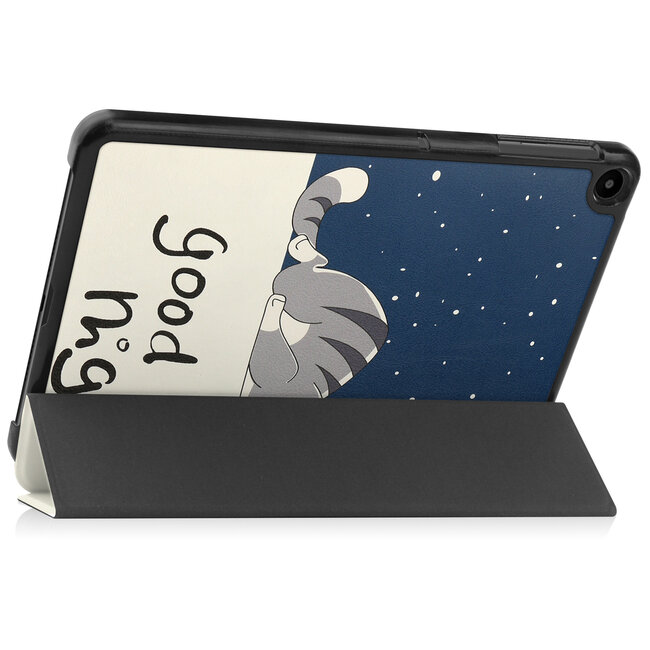 Tablet hoes geschikt voor Huawei MatePad SE 10.4 Inch - Tri-Fold Book Case - Good Night