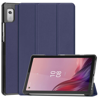 Case2go Case2go - Tablet Hoes geschikt voor Lenovo Tab M9 - Tri-Fold Book Case - Donker Blauw