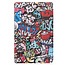 Case2go - Tablet Hoes geschikt voor Lenovo Tab M9 - Tri-Fold Book Case - Graffiti