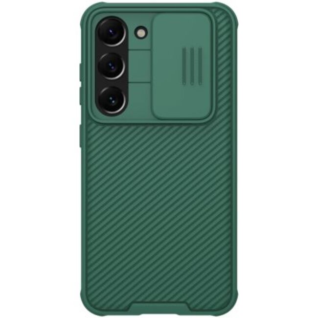 Telefoonhoesje geschikt voor Samsung Galaxy S23 Plus - Nillkin CamShield Pro Case - Groen