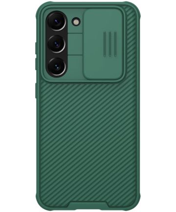 Telefoonhoesje geschikt voor Samsung Galaxy S23 Plus - Nillkin CamShield Pro Case - Groen afbeelding