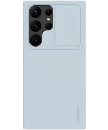 Telefoonhoesje geschikt voor Samsung Galaxy S23 Ultra - Nillkin CamShield Silconen case - Grijs afbeelding