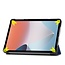 Case2go - Tablet hoes geschikt voor Oppo Pad Air 10.36 Inch (2022) - Tri-Fold Book Case - Met Auto Wake/Sleep functie - Donker Blauw