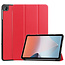 Case2go - Tablet hoes geschikt voor Oppo Pad Air 10.36 Inch (2022) - Tri-Fold Book Case - Met Auto Wake/Sleep functie - Rood