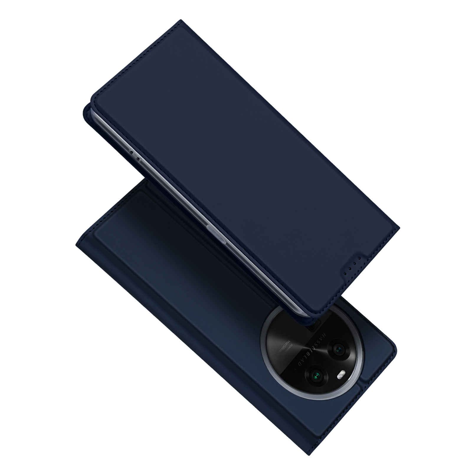 Dux Ducis - Telefoon Hoesje geschikt voor de OPPO Find X6 - Skin Pro Book Case - Donker blauw afbeelding