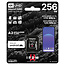 Micro SD kaart 256 GB - Geheugenkaart - SDHC - V30 A2 - Class 10 - tot 170mb/s - incl. SD adapter