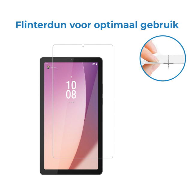 Case2go - Tablet Screenprotector geschikt voor Lenovo Tab M9 - Tempered Glass - Case Friendly - Transparant