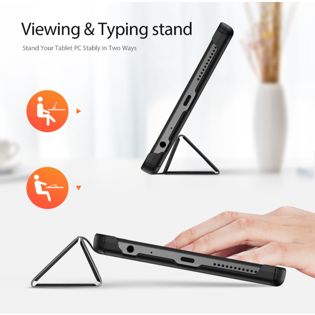 Dux Ducis - Tablet hoes geschikt voor Lenovo Tab M9 - Domo Book Case - Auto Wake/Sleep functie - Blauw