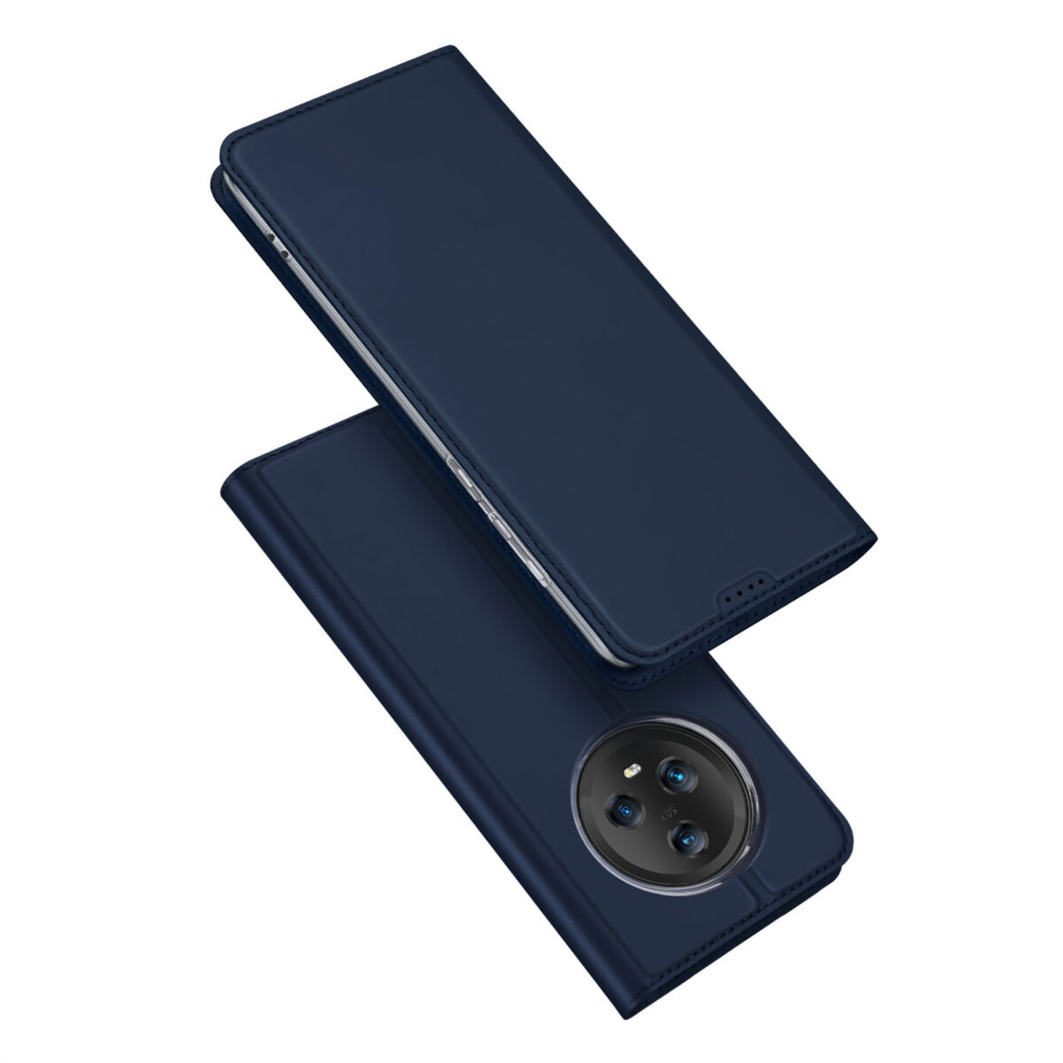 Dux Ducis - Telefoon Hoesje geschikt voor de Honor Magic 5 - Skin Pro Book Case - Donker blauw afbeelding