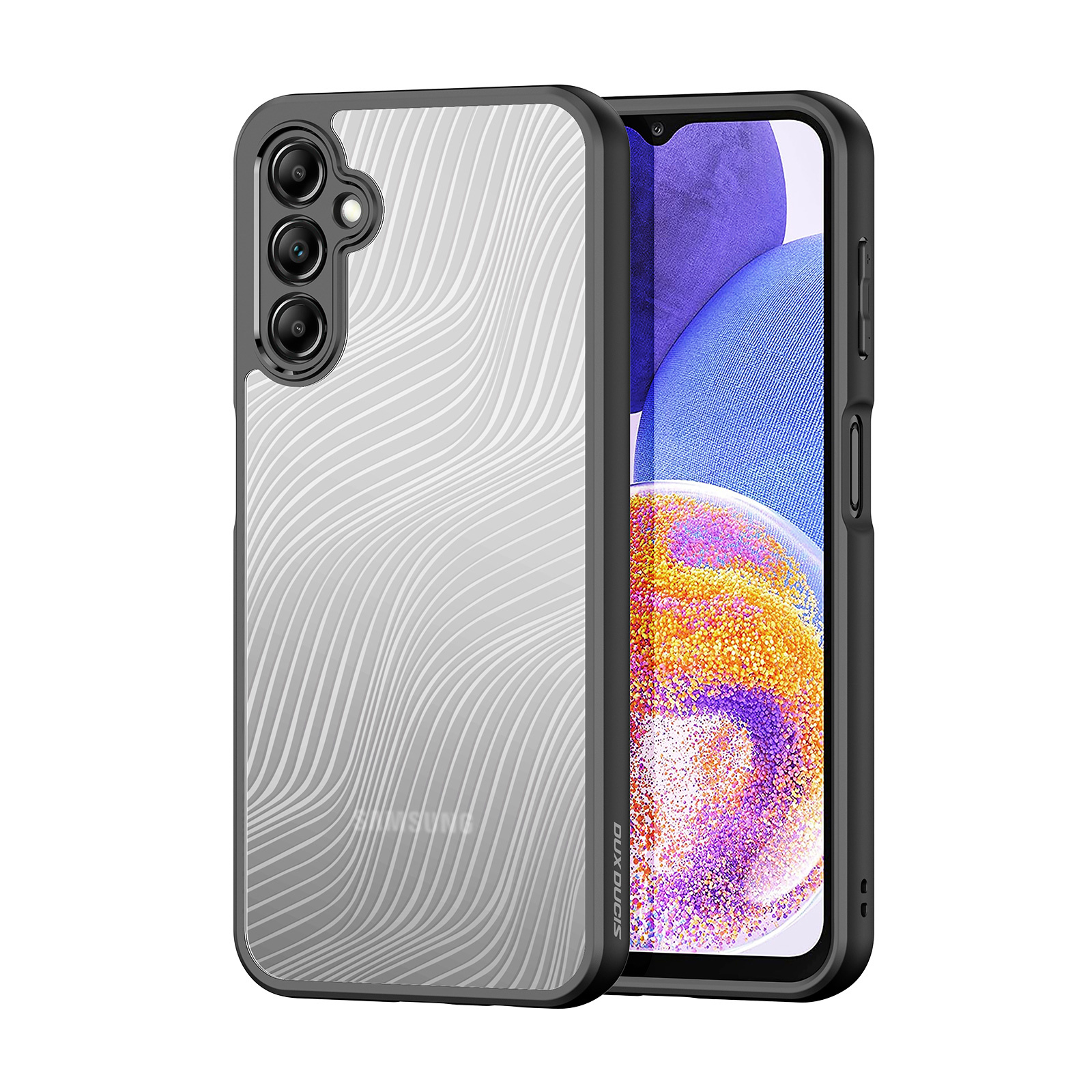 Dux Ducis - Telefoon Hoesje geschikt voor de Samsung Galaxy A24 4G - Back Cover - Aimo Series - Zwart afbeelding