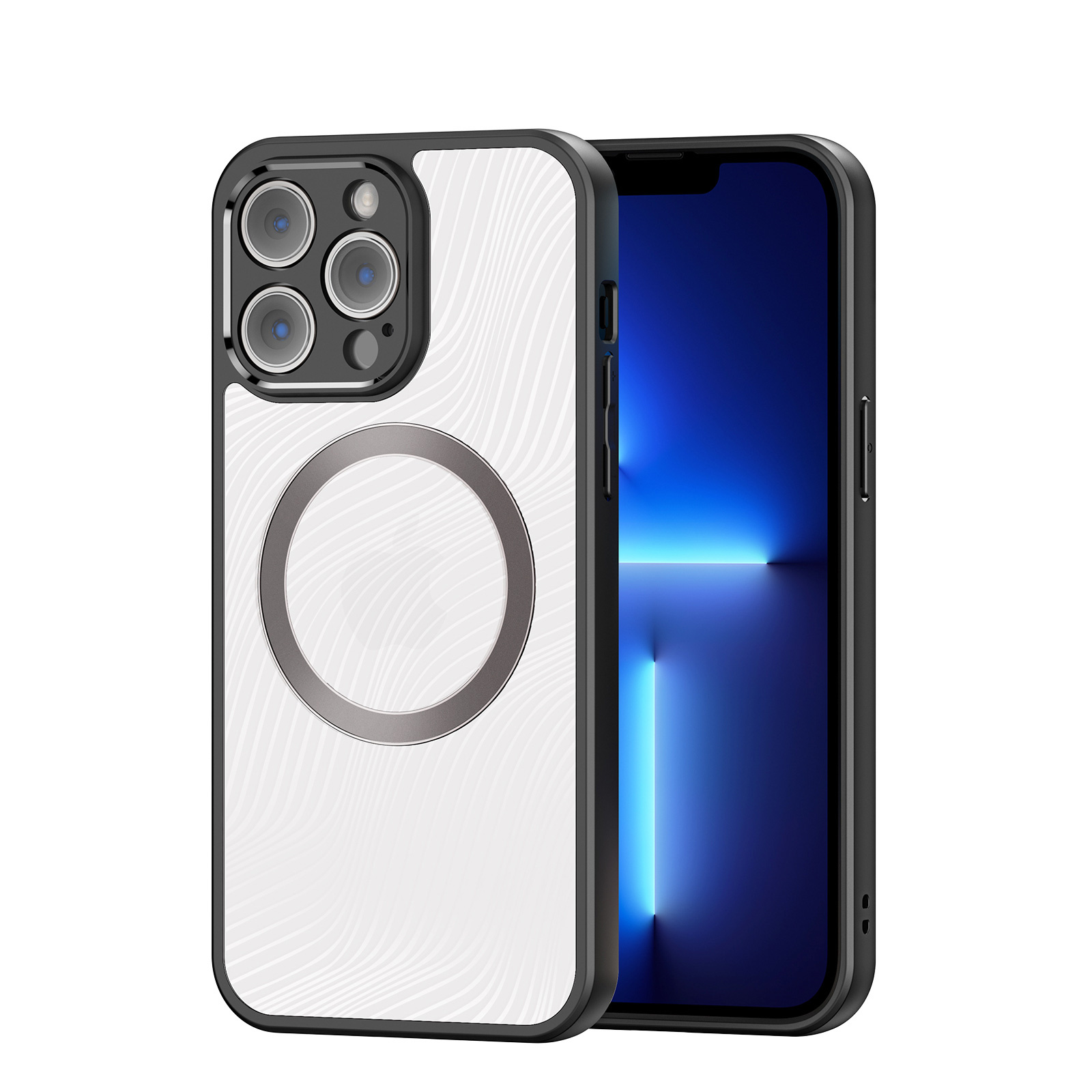 Dux Ducis - Telefoon Hoesje geschikt voor de iPhone 13 Pro Max  - Back Cover - Aimo Series - Zwart afbeelding
