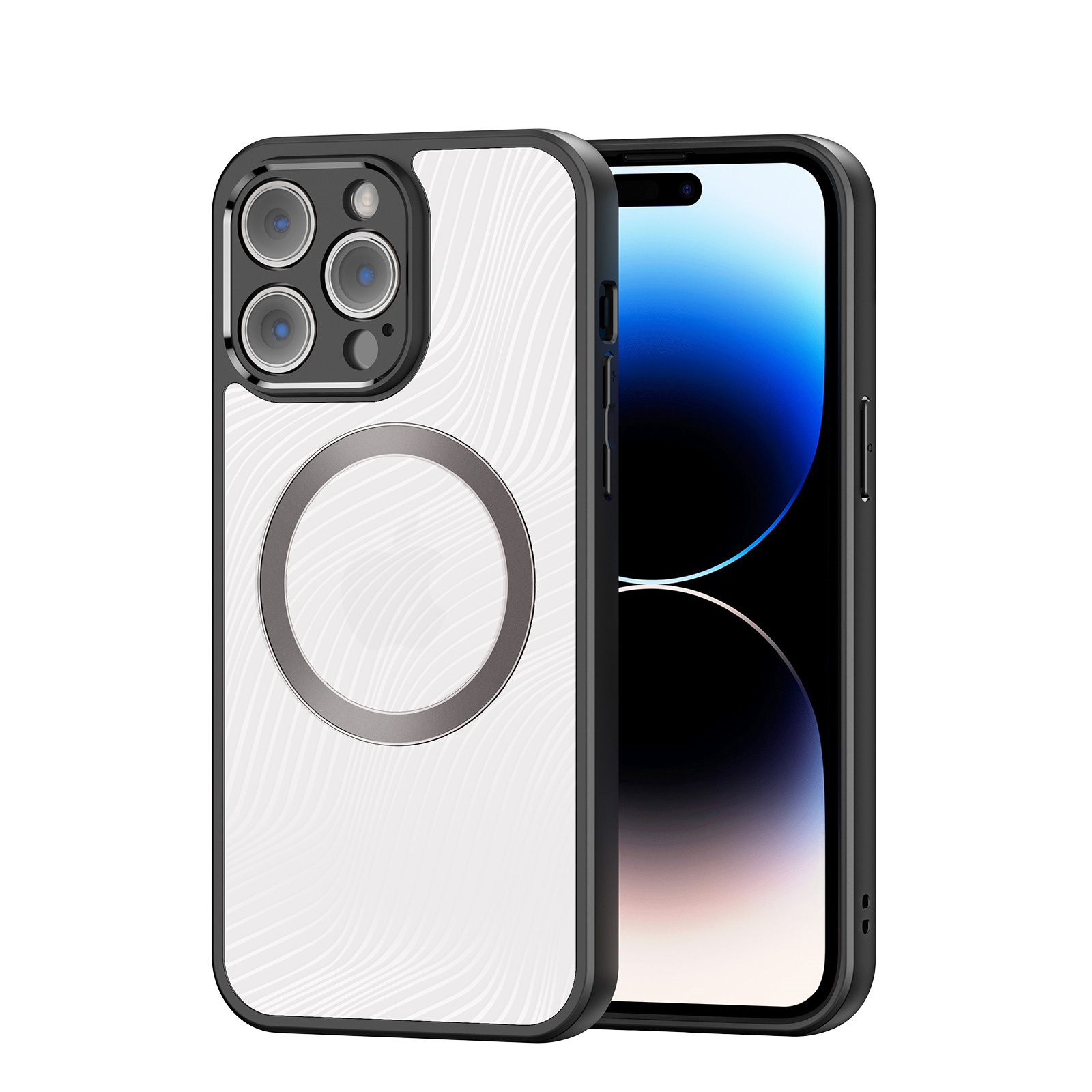 Dux Ducis - Telefoon Hoesje geschikt voor de iPhone 14 Pro - Back Cover - Aimo Series - Zwart afbeelding