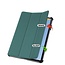 Case2go - Tablet hoes geschikt voor Huawei MatePad 11 (2023) - Tri-Fold Book Case - Auto Wake/Sleep functie - Donker Groen
