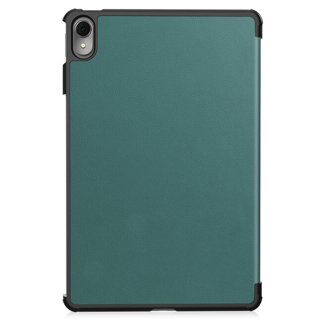 Case2go - Tablet hoes geschikt voor Huawei MatePad 11 (2023) - Tri-Fold Book Case - Auto Wake/Sleep functie - Donker Groen