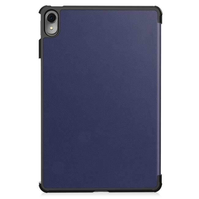 Case2go - Tablet hoes geschikt voor Huawei MatePad 11 (2023) - Tri-Fold Book Case - Auto Wake/Sleep functie - Donker Blauw