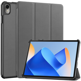 Case2go Case2go - Tablet hoes geschikt voor Huawei MatePad 11 (2023) - Tri-Fold Book Case - Auto Wake/Sleep functie - Grijs