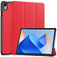 Case2go - Tablet hoes geschikt voor Huawei MatePad 11 (2023) - Tri-Fold Book Case - Auto Wake/Sleep functie - Rood