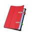 Case2go - Tablet hoes geschikt voor Huawei MatePad 11 (2023) - Tri-Fold Book Case - Auto Wake/Sleep functie - Rood