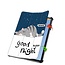 Case2go - Tablet hoes geschikt voor Huawei MatePad 11 (2023) - Tri-Fold Book Case - Auto Wake/Sleep functie - Good Night