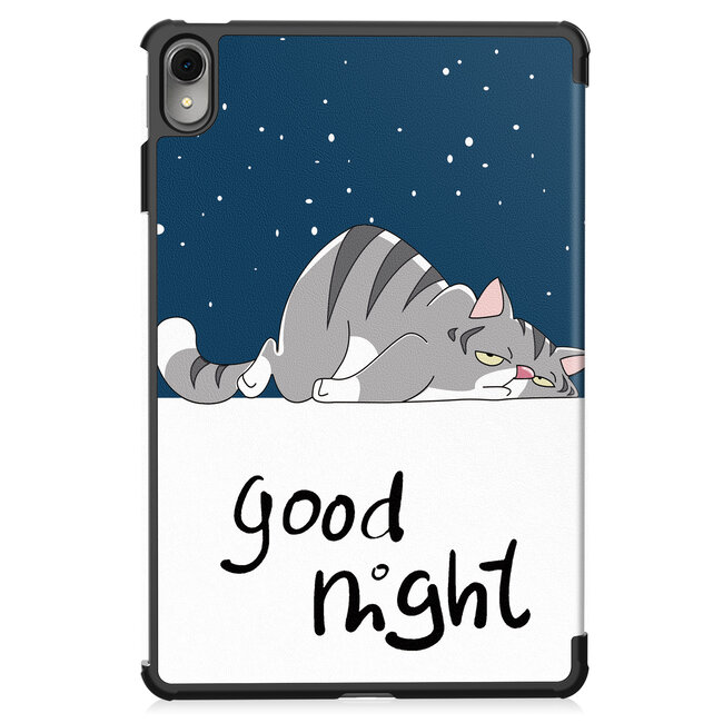 Case2go - Tablet hoes geschikt voor Huawei MatePad 11 (2023) - Tri-Fold Book Case - Auto Wake/Sleep functie - Good Night
