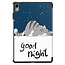 Case2go - Tablet hoes geschikt voor Huawei MatePad 11 (2023) - Tri-Fold Book Case - Auto Wake/Sleep functie - Good Night