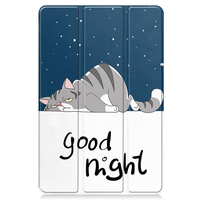 Case2go - Tablet hoes geschikt voor Huawei MatePad 11 (2023) - Tri-Fold Book Case - Auto Wake/Sleep functie - Good Night